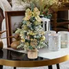 Decorações de Natal Árvore de mesa artificial lembrancinhas de festa 50cm para prateleira festivais de mesa de escritório em casa
