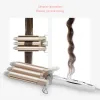 Humidifiers Kemei Hair Curlers Looper Hair Has 3 Heads Crimper Corrugation for Hair Triple Curling Iron Professional Stylist Tools Waver