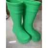 Boots Children Autumn/Winter 2023 Autumn New White Rain Boots Belenciagas Large Waterproof Middle Heel Inner Tube Knee Length Long Boots