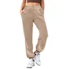 Women's Pants Sports Sweatpants Jogging Solid Colour Loose Casual Versatile Drawstring Elastic Waist With Pockets