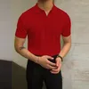 Polos masculinos luxo rhomboid crochê polo camisa masculina verão fino ajuste malhas casual colarinho camisas de manga curta moda masculina camiseta