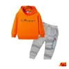 Kleidung Sets Neue Mode Kinder Kleidung Mädchen Sets Kinder Sportwear Hoodies Hose Trainingsanzug 2 Stücke Baby Casual Sport Anzug Jungen Drop Deli Otouz