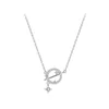 S925 Sterling Silver Dreamy Planet Necklace for Women Light Luxury Fashionable Super Immortal Temperament Personality Trend Universe Planet Collebone Chain Chain