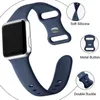 Apple Watch Bandsのデザイナーシリコンストラップスマートウォッチ7 6 5 4 3 2 1 SEダブルバックルメタルボタンをIWATCH 413840mm 4542444MMM DesignerBZCKBZCK