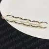 Vrouwen Luxe Haarspeldjes Strass Letter Haarspeldjes Hoofdtooi Klassieke Ontwerper Parel Haarspeldjes Metalen Haarspeld Meisje Kristallen Barrette Verjaardagscadeau