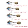 Finders 5pcs Fishing Spoons Lures Metal Sinking Vib Rotating Crankbaits for Trout Bass Casting Spinner Baits Treble Fish Hooks .