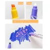 Canetas 12pcs Magic Color Highlighter Pen Set Dualside Fluorescente Apagável Marcador Liner Desenho Arte Caneta Papelaria Escritório Escola A6809