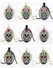 Charms Glass Dome Skull Statement Necklace Jewelry Sugar Skull Chain Choker WomenMen Handmade Necklaces Pendants Christmas Gift6254209