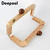 1pc Deepeel 20cm Bag Frame مقبض خشبي الأكياس الخشبية إغلاق قبلة المحفظة إطارات قفل الابلات الإكسسوارات DIY لحقائب اليد 240223