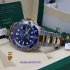 Vgl. Roless Swiss Machinery berühmte Luxus Uhr Neue Submariner 41 mm goldblau Geister Automatische mechanische Herren mit Originalbox