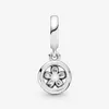 925 Sterling Silver Sparkling Flocon de neige Cercle Dangle Charm Fit Original Bracelet à breloques européen Bijoux de mode Accessoires168q