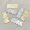 Bijoux Nouveau arrivée 35x12mm 100pcs pendentifs en laiton rectangle charme pour boucles d'oreilles de collier fait à la main