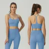 Lu feminino yoga esportes regata com almofada no peito feminino, cinto fino sexy, linda parte traseira yoga, estilingue em forma de y roupas de yoga