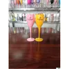 Wijnglazen Acryl Onbreekbaar Champagnes Wijnglazen Veuve Roze Oranje Champagne Fluiten Groothandel Feest Bruiloft Decoratie Drop De Dhlwe