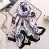 Brand Designer Silk Scarf High Quality Foulard Bandana Long Lrage Shawls Wrpas Winter Neck Scarves Pashmina Lady Hijab 2020 New XD8394589