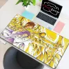 Kuddar stora mus pad spelare Saint Seiya MousePad XXL Gaming Room Decoration Desk Mat PC Cabinet Tangentbord Mattor Tillbehör Anime matta