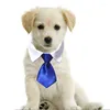 Vêtements de chien mariage formel chat noeud papillon couleur unie collier de noeud papillon pour chiot réglable cravate accessoire pour animaux de compagnie