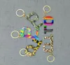 Factory wholesale non-contact door opener keychain acrylic printing pendant5609058