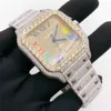 腕時計監視カーターズダイヤモンドカスタムラッパーヒップホップジュエリーメンズVVSは、男性と女性用のVVS1をアイスアウトします。