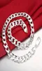 Whole 4MM6MM8MM10MM Width 925 Silver Figaro Chain Necklace for Man Women Fashion Cuban Jewelry Hip Hop Curb Necklace New 2474755