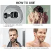 6 pièces/ensemble Kit de toilettage de Barbe pour hommes huile de Barbe baume à l'huile essentielle avec peigne à ciseaux brosse Kit de croissance de Barbe Kit de soins quotidiens de Barbe