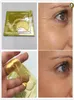 Máscara para os olhos com colágeno, 2 peças, 1 pacote de alta qualidade, cristal dourado, removedor de círculo escuro, colageno2927877