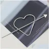 Hårtillbehör Korean Barrette Star Heart Design Metal Pearl Clips for Women Gold Hairpin Pannband Holder Drop Delivery Products Dhbhe