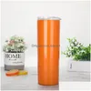 Tumblers 20Oz 304 Stainless Steel Tumblers Insation Straight Cup Coffee St Car Water Cups Drop Delivery Home Garden Kitchen, Dining Ba Dhjuo