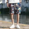 Shorts pour hommes Pantalons courts pour hommes Graphique Anime Bleu Floral Board Mode Baggy Coton Été Personnaliser avec Ice XL Y2k en vrac