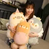 Cushions 4580cm Little Animals Plush Toy Fatty Squishy Stuffed Dinosaur Pig Penguin Bear Soft Doll Baby Appeasing Cartoon Plush Cushion