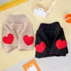 Ropa para perros Patrón de corazón Suéter para mascotas Jersey elegante con amor para perros pequeños Ropa de invierno cálida Gatos Teddy