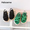 Outdoor Kids Beach Sandals Baby Girls Mesh Buty Buty Dzieci Sandalias Boys Miękka moda Slajdes Zielona platforma na letnie nowe