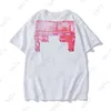 Tshirt Summer Mens Designer T-shirt Men USA Streetwear Streetwear Classic Brand Pattern Print Fashion High Street Offs White Shirts Vêtements