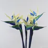 Dekorativa blommor 2024 Silikon Paradise Bird Strelitzia Simulering Vacker Fake Flower Arrangement Wall Decoration for Home El Office