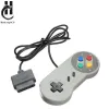 Gamepads ücretsiz gönderim iki parça kablolu oyun denetleyicisi nintendo için gamepad snes oyun konsolu denetleyicisi için sfc için