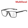 Lunettes de soleil tendance TR90 lunettes de lecture multifocales pochromiques 3 en 1 lunettes de sport bifocales en plein air Anti bleu lunettes de près de loin