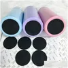 Mats & Pads Sile Cup Mats 5Cm/5.8Cm Adhesive Rubber Coaster For 15Oz 20Oz 30 Ounce Tumblers Pastable Cups Bottom Protective Bottle Pad Dhlv0