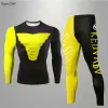 Sets Men Gym Fitness Clothing Sportswear Quick Dry Compression Suits Men's Running Set Fitness Tight Sport Suit Men Outdoor Jogging