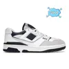 Tränare Nya B550 550S Tennis Casual Shoes Mens Women White Green Grey Evergreen Shadow Cream Black Blue UNC BB 550 OG Navy Purple Rich Paul Designers Sneakers V59