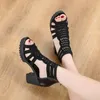 Sandals High Heels Woman 2024 Open Head Sexy Heel Platform Roman Shoes Summer Back Zip Women Non-Slip Fish Mouth