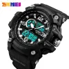 Watches Skmei Top Brand Sport Watch Men Military 5bar Waterproof Quartz Watches Dual Display Wristwatches Relogio Masculino 1283