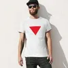 Men's Polos Inverted Red Triangle T-shirt Summer Tops Short Sleeve Tee T-shirts