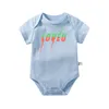 Newborn Baby Clothes Kids 100% Cotton Easy Snap Romper Children Luxury Rompers Girl Infant Designer Clothes Bodysuit Baby Designers Onesies Jumpsuit