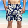 Pantaloncini da uomo estivi speciali stampati da spiaggia casual allentati moda Tether Pocket Board morbido