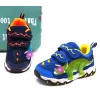 Sneaker Dinoskulls Boys Boys Led Shoes Tennis Sports Kids illumina le scarpe da ginnastica per bambini che brillano per bambini che corrono calzature per ragazzi primaverili