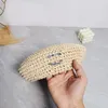 Boinas de tela tejida Sombrero Diseñador Sombreros de paja planos Gorras de casqueta de verano para mujer Gorra de punto de playa Gorra de béisbol para mujer Bolsa de traje Accesorios para hombre