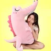 2024 Free Shipping Cartoon Tooth Decay Crocodile Stuffed Plush Toy Soft Crocodiles Pillows Sleeping Cushion Children Adult Toys