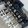 Tasarımcı Ayakkabı Karl Lagerfield Kadın Düz Ayakkabı Yaz Plajı Tuval Sandalet Nakış Ayakkabı Balıkçı Balıkçı