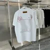 Herren-Designer-T-Shirts, brandneue Schwarz-Weiß-Kurzarm-T-Shirts, Damen-Graffiti-Muster, Designer-Hemd, Poloshirt, Größe S-XXXL