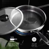 Stainless Steel Frying Pan Home High Quality Fried Steak Non Stick General Purpose Induction Cooker Honeycomb Wok Pans273k